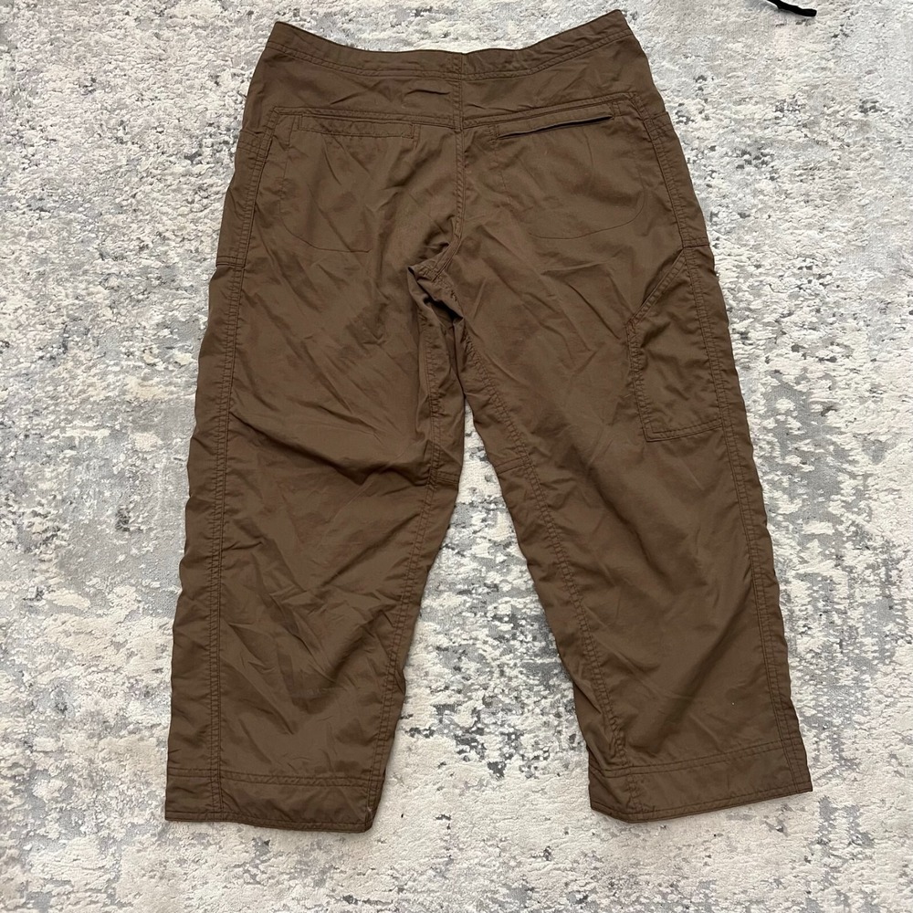 Women's Sz 6 MOUNTAIN HARDWEAR Hardware Brown CAPRI PANT OL1153 Nylon - Picture 5 of 7